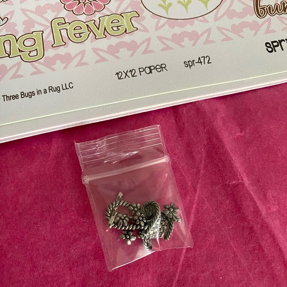 🐰 THREE BUGS IN A RUG EASTER/SPRING STICKERS & SCRAPBOOK PAPER BUNDLE. RETIRED - Picture 5 of 16